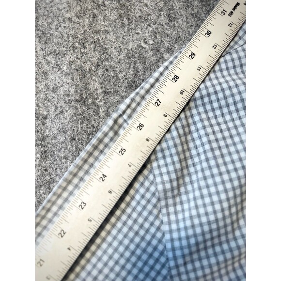 Goodfellow Co Mens Standard Fit Check Shirt Gray White Gingham Long Sleeve XXL - Picture 15 of 16